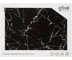 Five_S_Smart Pjaustymo lentelė 30×40 cm, juodo marmuro spalvos