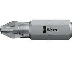 Sukimo antgaliai WERA Standart, PZ2 x 25 mm, 10 vnt.