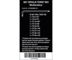 Wera L-formos raktų rinkinys, daugiaspalvis, TORX varžtams BlackLaser