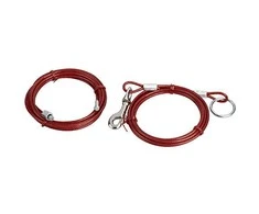 Pavadėlis Zolux TIE-OUT CABLE, raudonas, 3 m