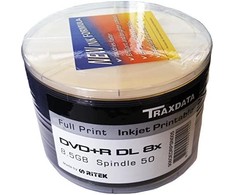 Traxdata DVD + R DL 8,5 GB 8x 50 vienetų (906OEDRPSN005)