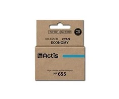 Rašalinė Kasetė - Actis KH-655CR Pakaitalas HP 655 CZ110AE Cyan 12 ml
