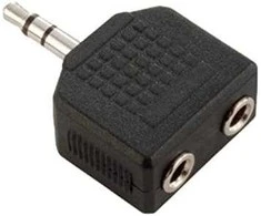 Goobay | Ausinių AUX adapteris; 3,5 mm lizdas nuo 1 iki 2