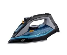 Adler | Lygintuvas | AD 5032 | Garų lygintuvas | 3000 W | Vanduo tank capacity 350 ml | Continuous steam 45 g/min | Steam boost performance 80 g/min | Mėlyna/Pilkas