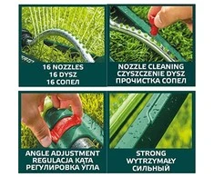 Svyruojantis purkštuvas VERTO 15G771 (378 m², 16 purkštukų)