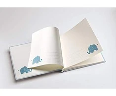 Walther Baby Animal mėlyna 25x28 50 balti puslapiai / Elefant UK148L