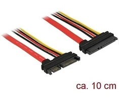 Delock kabelis SATA 6 Gb/s 22 kontaktų kištukas > SATA 22 kontaktų lizdas