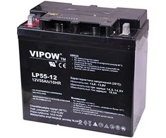 Švino akumuliatorius VIPOW 12V 55Ah