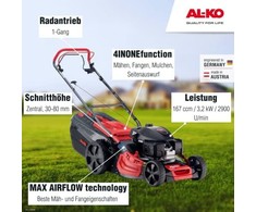 Al-ko Benzininė savaeigė žoliapjovė Premium 520 SP-H 4in1, 3.2kW, 51cm