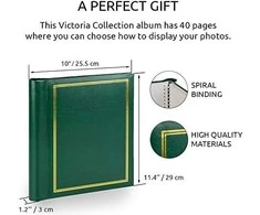 Victoria Collection Albumas SA40S Magnetic 40psl Classic, žalias 2vnt