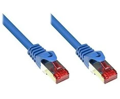 Good Connections Geri ryšiai RNS Komutacinis kabelis su Rastnasenschutz, kat. 6, S/FTP, PiMF, PVC, 250MHz, mėlynas, 5m, Geri ryšiai (8060-050B)