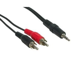 Good Connections Geros jungtys RCA laidai 1.5m kištukas - jack kištukas stereo juodas
