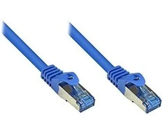 GoodConnections Good Connections Patchkabel Cat. 6a S/FTP, PiMF halogenfrei 500MHz blau 3m