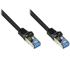 GoodConnections Geri ryšiai Patchkabel Cat. 6a S/FTP, PiMF halogenfrei 500MHz juodas 3m