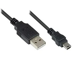 Good Connections Kabelis USB Alcasa USB-A - miniUSB 0.15 m Juodas (3310-AM01)