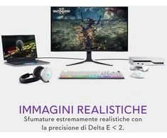 Dell | Išlenktas žaidimų monitorius | AW3225QF | 31,6 colio | OLED | 4K UHD | 16:9 | 240 Hz | 0,03 ms | 3840 x 2160 pikselių | 1000 cd/m² | Maitinimo jungtis, apsaugos užrakto lizdas, valdymo svirtis, USB-A, USB-B, USB-C, HDMI, „DispalyPort“ | HDMI prievadų kiekis: 2 | Balta / juoda | Garantija 36 mėn.