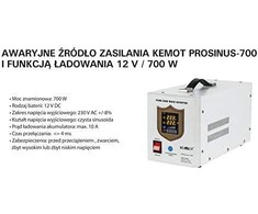 Nepertraukiamo maitinimo šaltinis 700W 12V/230Vac KEMOT PROsinus-700