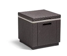 Curver Sodo stalas - daiktadėžė Ice Cube, rudas