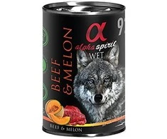 ALPHA SPIRIT WET konservas šunims jautiena su melionais 400g