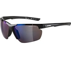 ALPINA Bike Glasses DEFEY HR colour Juodas Glass Mėlynas MIRROR Cat.3