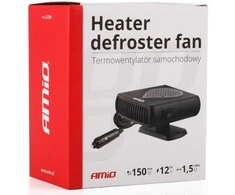 Automobilinis šildytuvas su ventiliatoriumi 12V 150W AMIO-02896