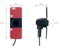 Amio Parkavimo pagalbos sistema TFT02 4,3" su HD-307-IR kamera, 4 juodi jutikliai, vidinis montavimas