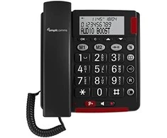 amplicomms BIGTel 48 Plus, didelis mygtukas telefono tamsiai pilkas