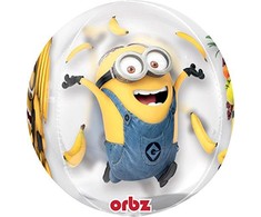 AMSCAN Minions folijos balionas - 40 cm - 1 vnt. universalus
