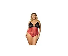 Livia Corsetti Anais FOSCO juodas-red body XXL+ ( juoda-raudona body )