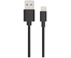 USB kabelis Ansmann USB-A - Žaibas 1 m Juodas (1700- 0131)