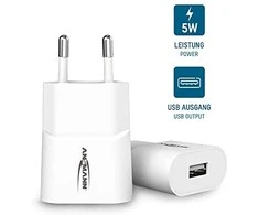 Ansmann namų įkroviklis HC105w 1xUSB 1000mA baltas