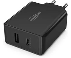 Ansmann namų įkroviklis 254PD 1xUSB 1xUSB Type-C PD 60W 4700mA