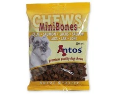 ANTOS Mini Bones Salmon maži kauliukai su lašiša 200g