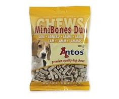 ANTOS Mini Bones Duo Lamb maži kauliukai su ėriena 200g