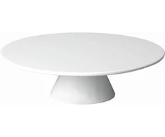 Hendi Padėklas tortui CASUAL, ant kojelės, baltas, melamino, D 31 cm, H 8 cm, 1 vnt