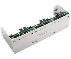 aqua computer aqua kompiuterio montavimo skydelis poweradjust 2/3 ir rašalo blokui, šlifuotas nerūdijantis plienas