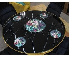 BERTONI EE Apvalaus stalo padėkliukų komplektas 1+4 - KADAGIS