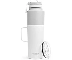 Asobu Asobu Twin Pack Butelis su puodeliu baltas, 0,9 L + 0,6 L