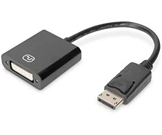 Adapteris AV Digitus Adap Digitus Activ DP to DVI juodas