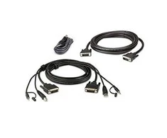 Przełącznik Aten ATEN 2L-7D02UDX3 KVM kabelių rinkinys, USB DVI-D Dual-Link Dual Ekranas Secure KVM, 1,8 m