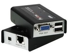 AV adapteris Aten D-Sub (VGA) - D-Sub (VGA) juoda (CE100- A7-G)