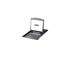 ATEN CL1308N-ATA-AG ATEN KVM 8 prievadų LCD 19 + klaviatūra + jutiklinis kilimėlis PS/2 arba USB, 1U 19 stovas