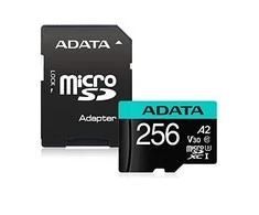 Atminties kortelė ADATA | Premier Pro | UHS-I U3 | 256 GB | micro SDXC | Flash atminties klasė 10 | su adapteriu