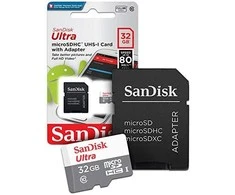 Atminties kortelė SANDISK Ultra Micro SDHC 32GB + SD Adapteris 100MB/s Class 10 UHS-I