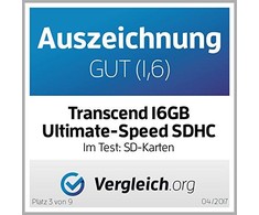 Atminties kortelė Transcend SDHC 16GB Class10 UHS-I 600x Ultimate