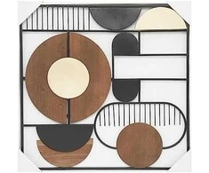 Atmosphera Metalinė sienų apdaila Aenor, geometrinė, 70 x 70 cm