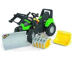 Rolly Toys Rodykite žaislų šaukštą traktoriaus griebtuvui, skirtam krauti medieną