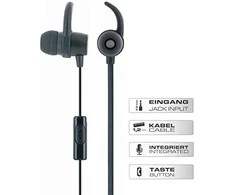 Schwaiger Ausinės In-Ear, 1 x 3,5 mm, stereo, Juodos spalvos