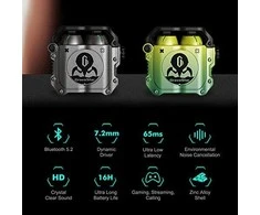„GRAVASTAR SIRIUS“ kosminės pilkos „Bluetooth“ ausinės