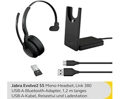 Ausinės JABRA EVOLVE2 55 - LINK380A UC MONO STAND